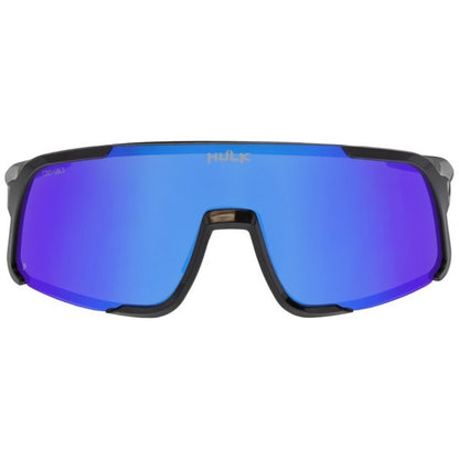 Hulk® HK4 Series Black Frame Safety Glasses Polarized Blue Diamond Mirror Lens MAX3® Scratch Resistant Coated