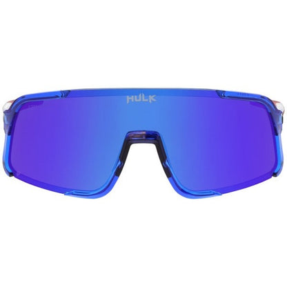 Hulk® HK4 Series Bomb Pop Frame Safety Glasses Polarized Blue Diamond Mirror Lens MAX3® Scratch Resistant Coated