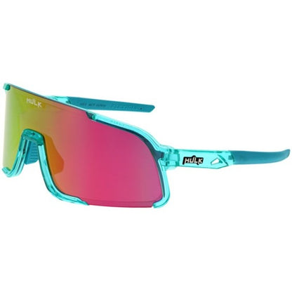 Hulk® HK4 Series Coral Glow Frame Safety Glasses Polarized Pink Mirror Lens MAX3® Scratch Resistant Coated
