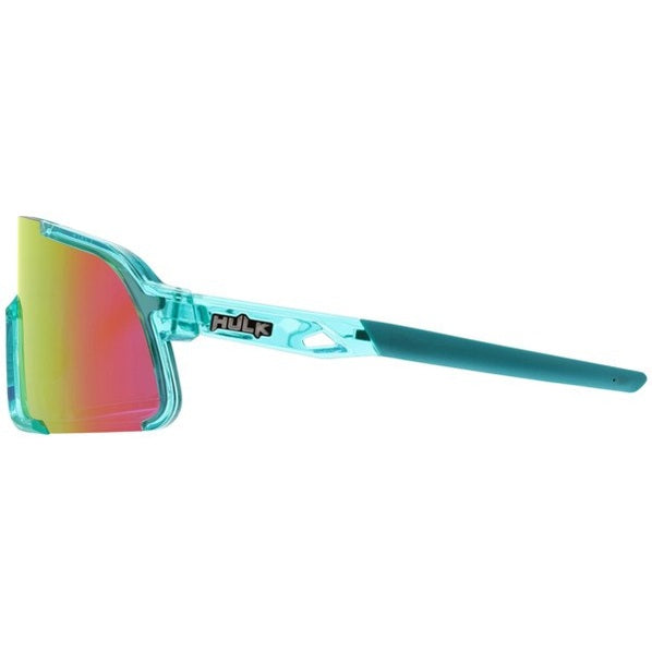Hulk® HK4 Series Coral Glow Frame Safety Glasses Polarized Pink Mirror Lens MAX3® Scratch Resistant Coated