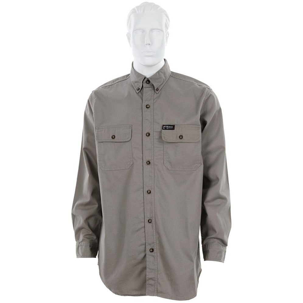 FR Long Sleeve Button Up S1 - Gray