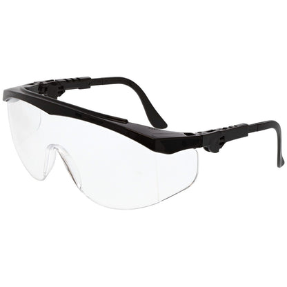 MCR Safety TK1 Safety Glasses Black with Clear Anti-Fog Lens