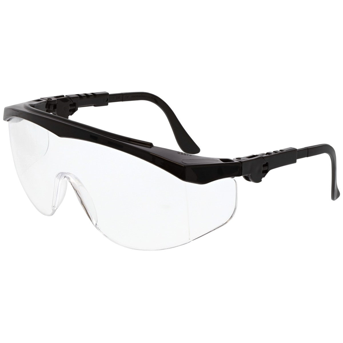 MCR Safety TK1 Safety Glasses Black with Clear Lens