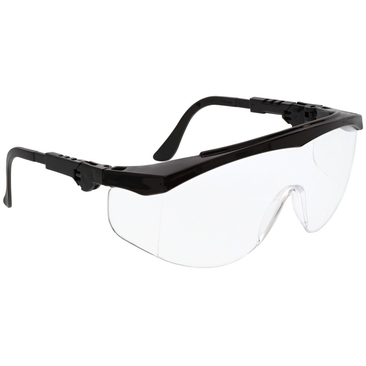 MCR Safety TK1 Safety Glasses Black with Clear Anti-Fog Lens