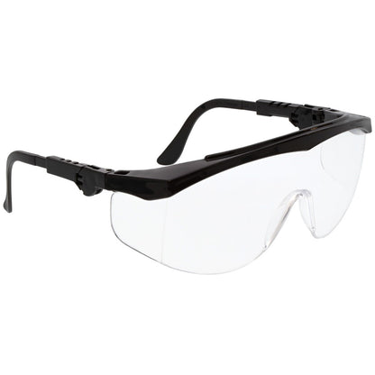 MCR Safety TK1 Safety Glasses Black with Clear Anti-Fog Lens