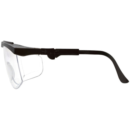 MCR Safety TK1 Safety Glasses Black with Clear Anti-Fog Lens