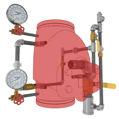 Mdl J-1 Alarm Check Valve Trim EPP for Fire Safety