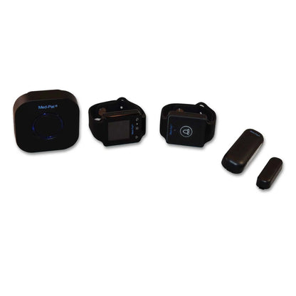 Med-Pat CARE-4 Caregiver Pager System | Wearable Touchscreen Receiver, Waterproof Emergency Button & Door Sensor – 24/7 Safety Kit