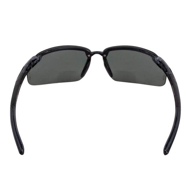 Crossfire ES5 Bifocal Safety Glasses Black with Polarized Smoke Lenses
