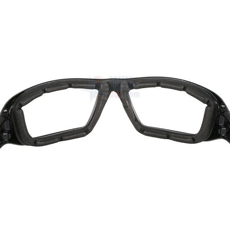 Radians Extremis Safety Glasses Black Frame Silver Mirror Anti-Fog Lens Foam Seal