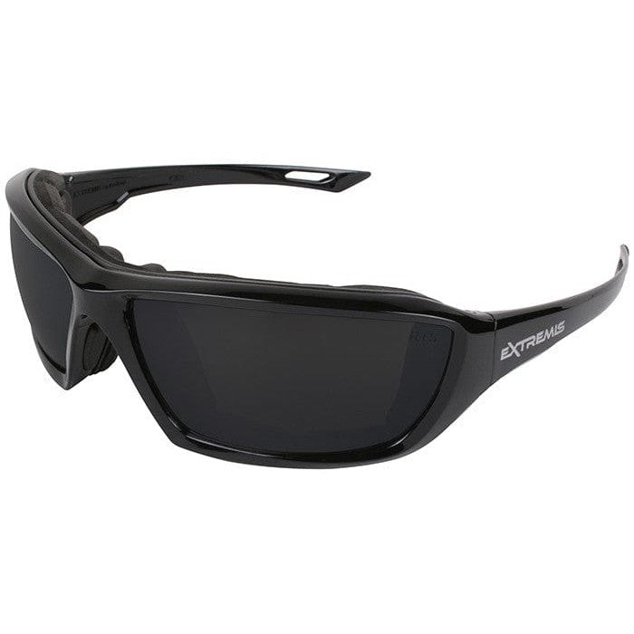 Radians Extremis Safety Glasses Black Frame Smoke Anti-Fog Lens Foam Seal