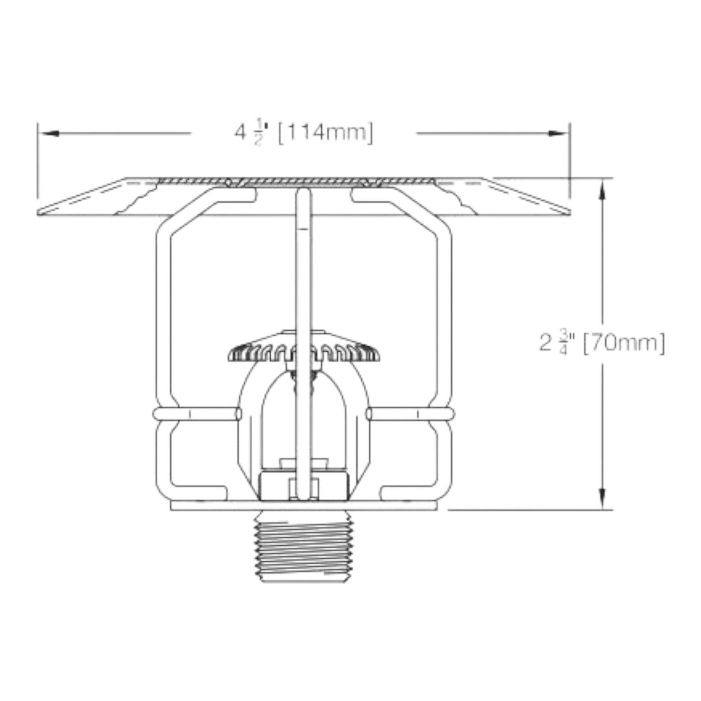 Reliable Fire Sprinkler Guard Shield 3 1/4" Protection