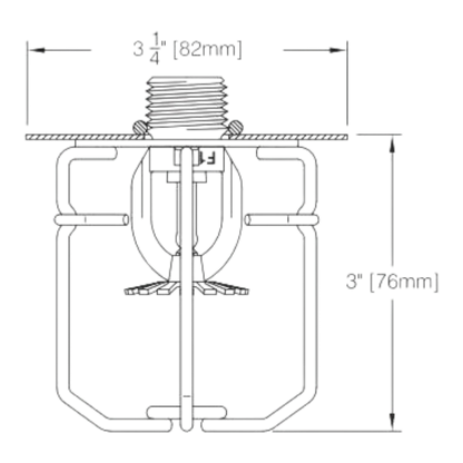 Reliable Fire Sprinkler Guard Shield 3 1/4" Protection