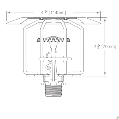 Reliable Fire Sprinkler Guard Shield 3 1/4" Protection
