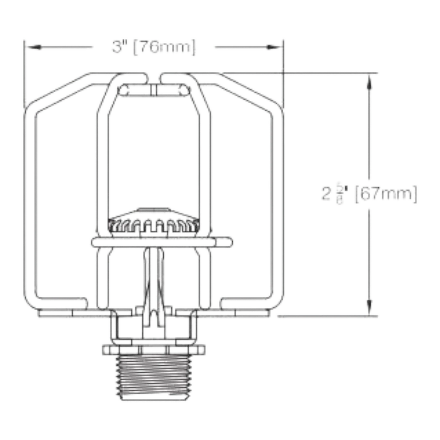 Reliable Fire Sprinkler Guard Shield 3 1/4" Protection