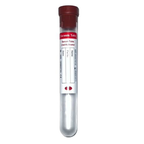 RUBBER RED TOP 10ML (GLASS) SERUM TUBE CLOT ACTIVATOR