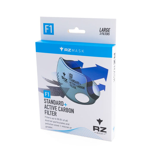 RZ Mask F1 Standard Filters / With Active Carbon - (3-Pack) for M1, M2 & M2.5 Masks