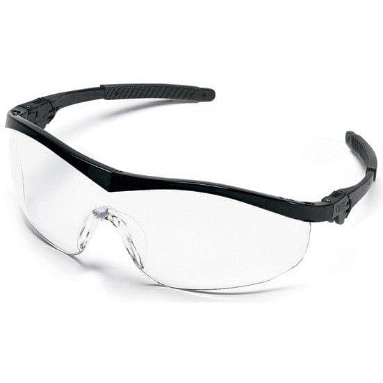 MCR Safety Storm Safety Glasses with Black Frame and Clear Lens
