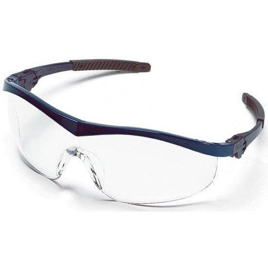 MCR Safety Storm Safety Glasses with Navy Frame and Clear Lens