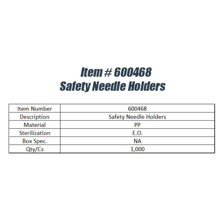 Safety Needle Holders (1000pcs)