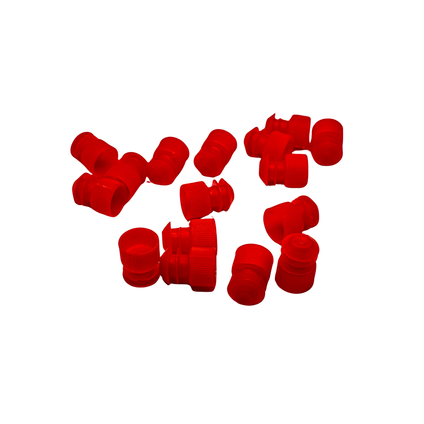 12mm Test Tube Plug Red Caps Universal Fit