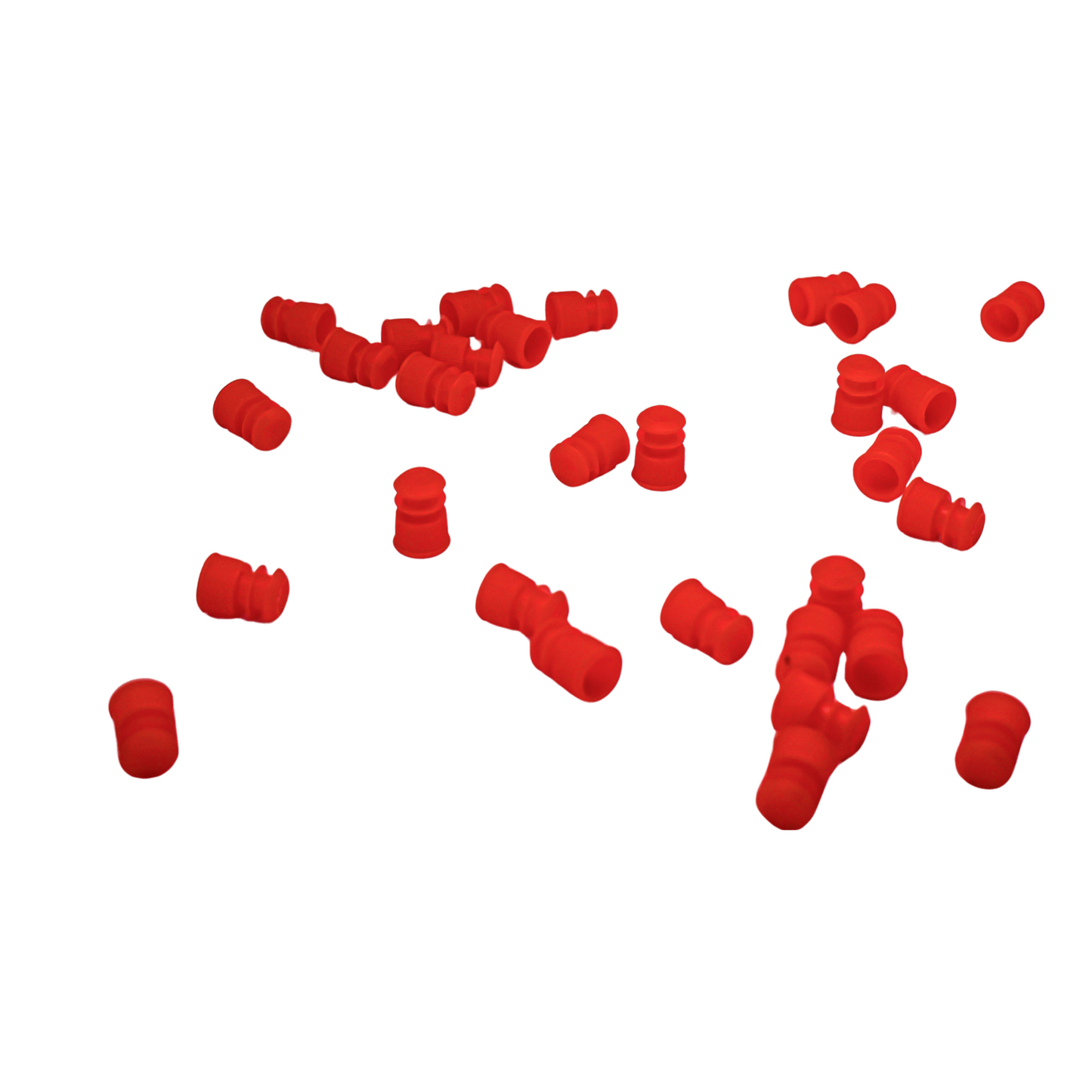 12mm Test Tube Plug Red Caps Universal Fit