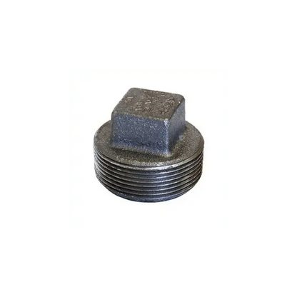 Square Head Solid Plug Cast Iron
