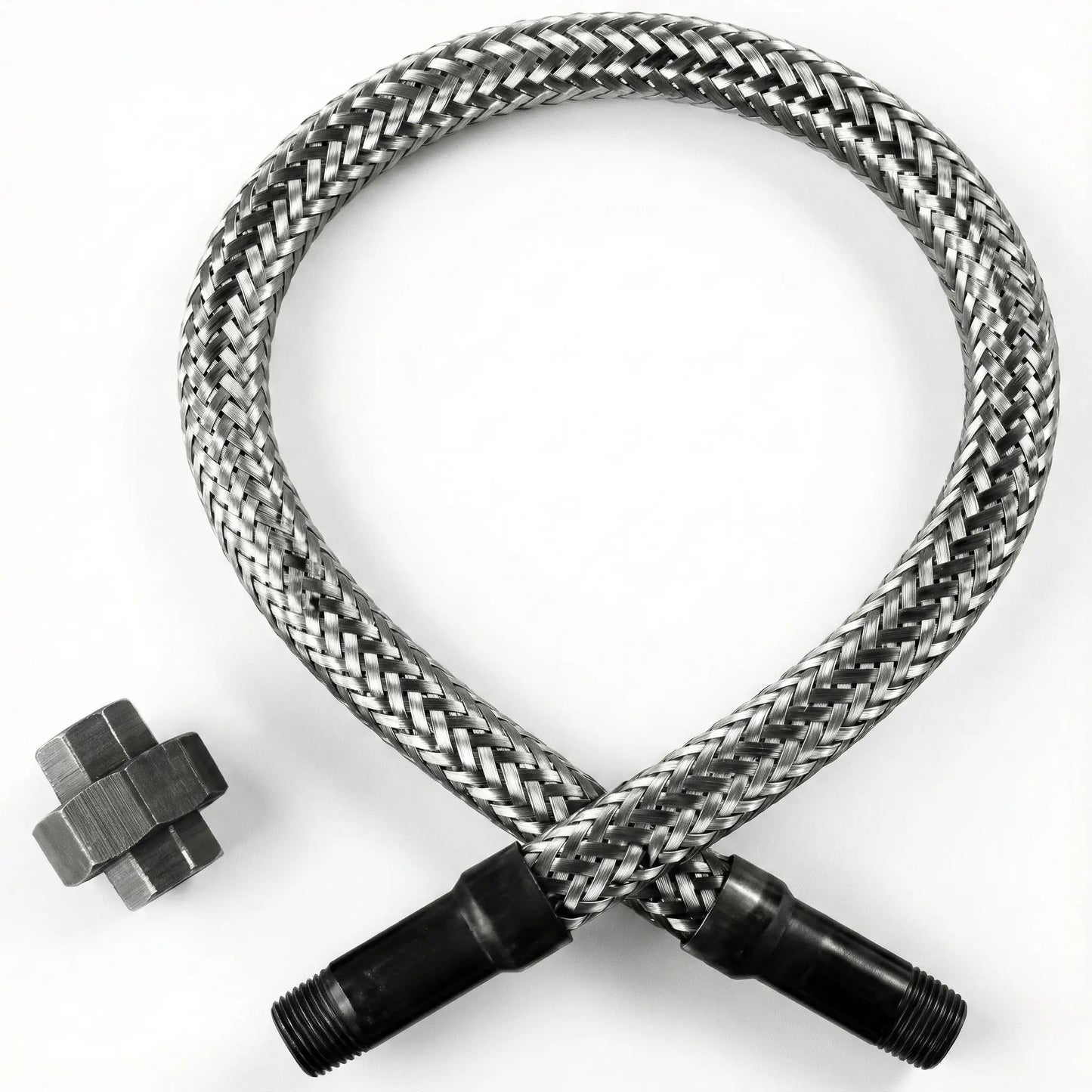 Stainless Steel Flex Hose 1/2" MNPT for Air Compressor