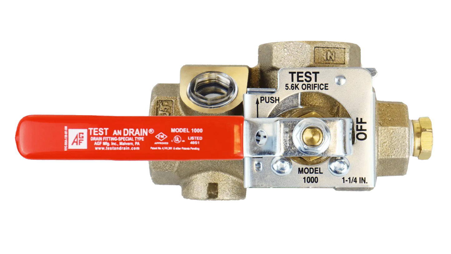 Test and Drain M1000 Compact Fire Sprinkler Valve System