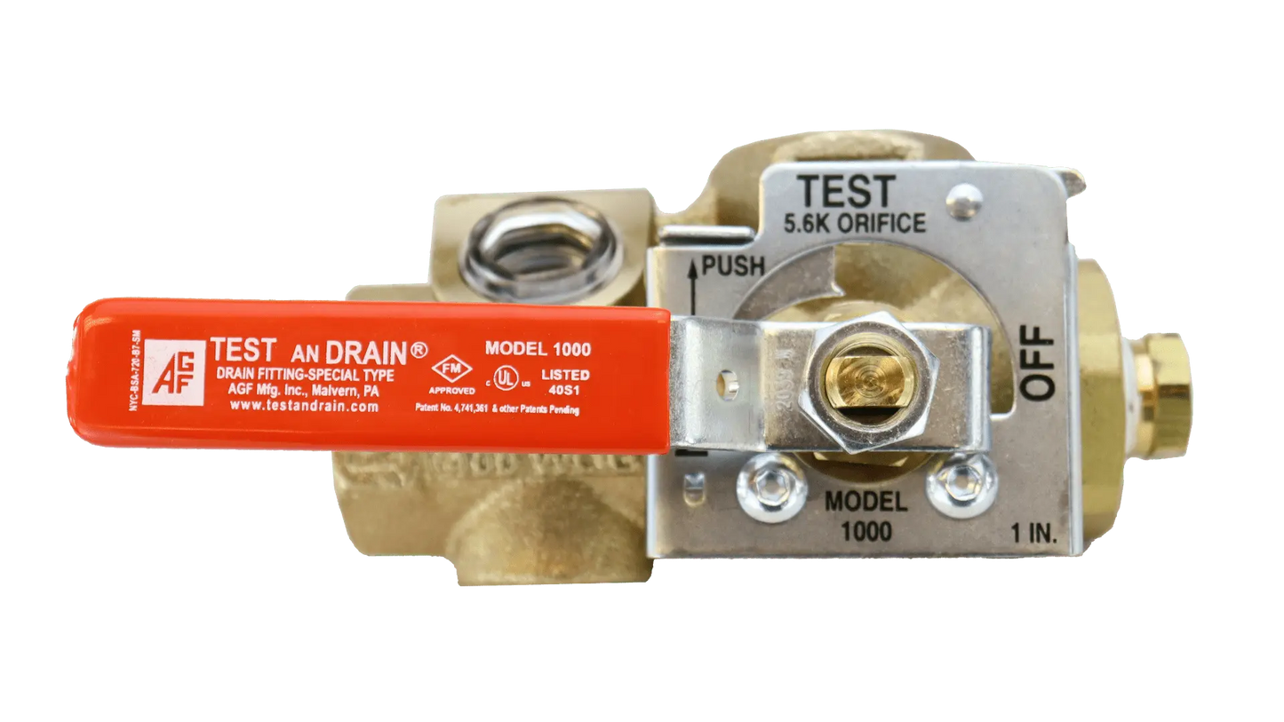 Test and Drain M1000 Compact Fire Sprinkler Valve System