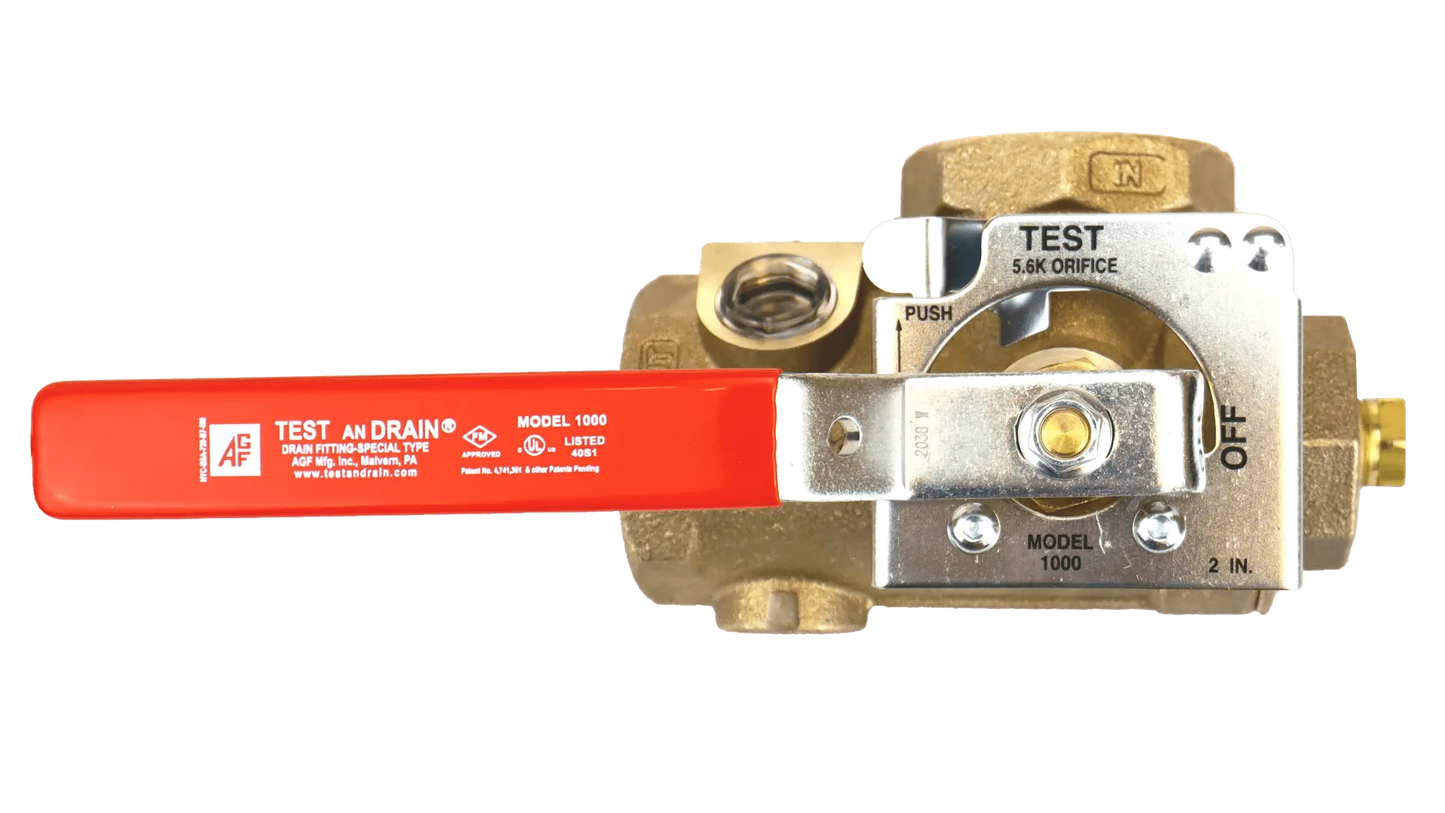Test and Drain M1000 Compact Fire Sprinkler Valve System