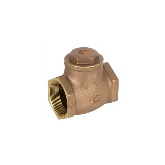 Threaded Swing Check Valve Soft Seat Brass Body