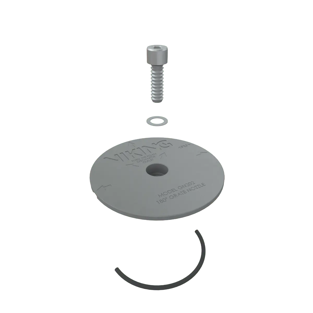 Trench Nozzle Assembly 180 Degree Grate Replacement Part
