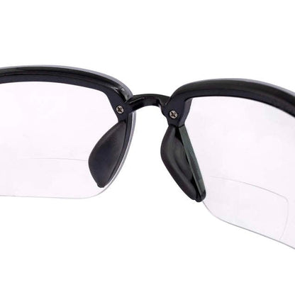 Crossfire ES5 Bifocal Safety Glasses Pearl Gray with Clear Lenses