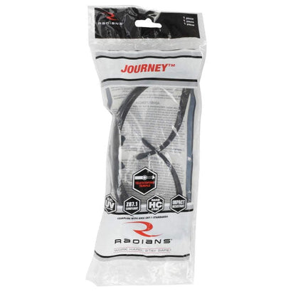 Radians Journey Safety Glasses with Black Frame and Smoke Lens