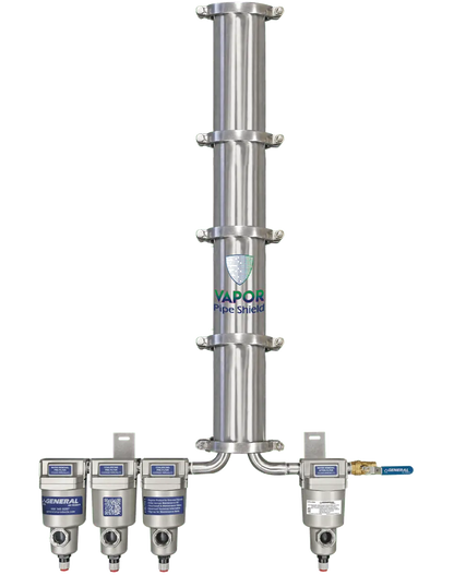 Vapor Pipe Shield For Corrosion-proof Fire Protection System