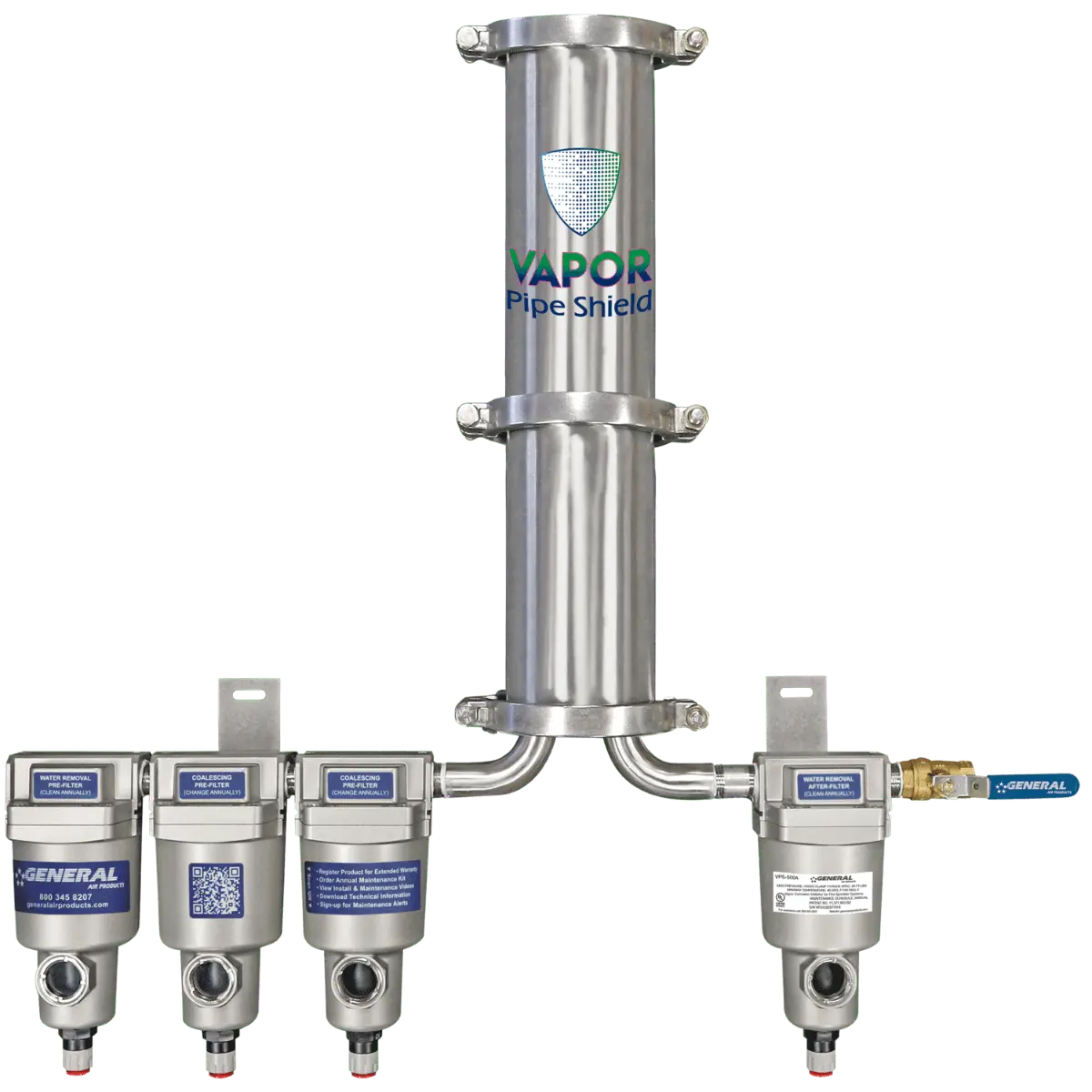 Vapor Pipe Shield For Corrosion-proof Fire Protection System