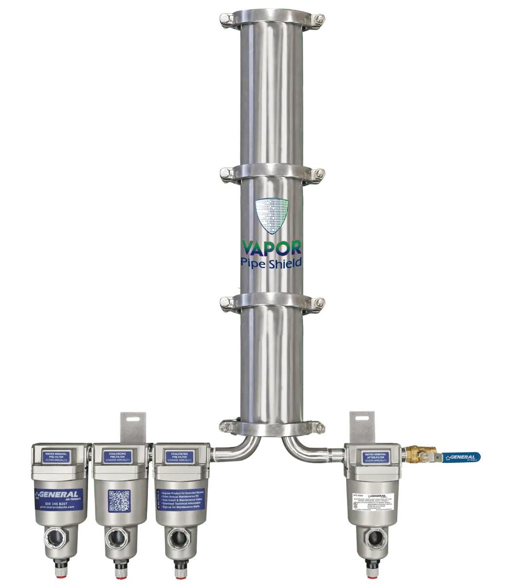 Vapor Pipe Shield For Corrosion-proof Fire Protection System