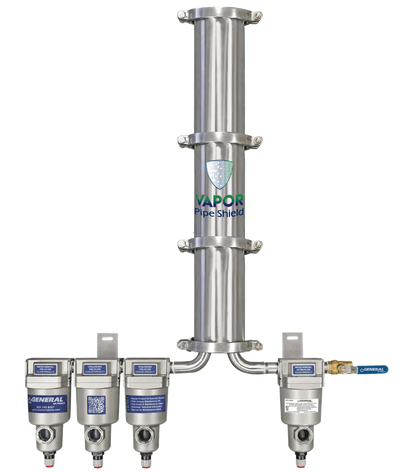 Vapor Pipe Shield For Corrosion-proof Fire Protection System