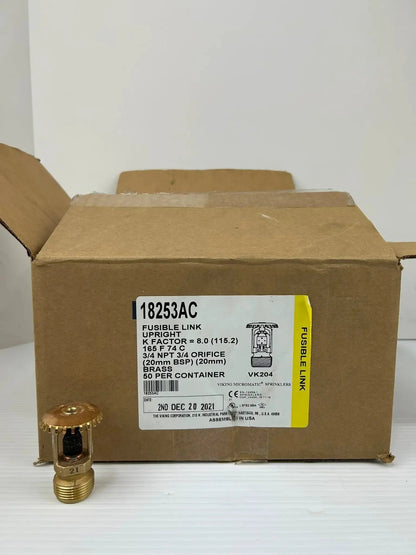 Viking VK204 Upright Fusible Link Sprinkler Head 165F