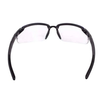 Crossfire ES5 Bifocal Safety Glasses Pearl Gray with Clear Lenses